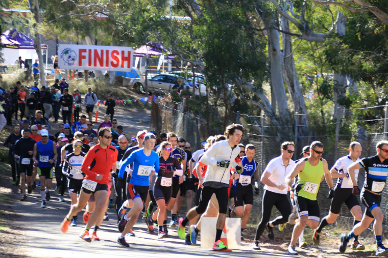 Sri Chinmoy Off-Road Duathlons, Black Mountain Reserve, Canberra, Sunday 23 July 2017