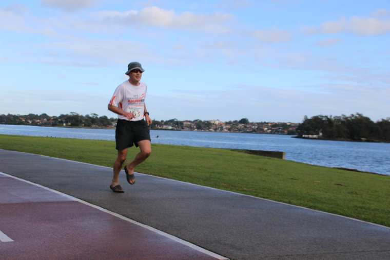 Sri Chinmoy Sydney Series 2018, race 4: Iron Cove Half-Marathon, 7km & 4km Runs, Sunday 10 June 2018